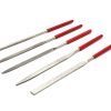 Pack 5 limas diamante de punta aguja, 14 centimetros